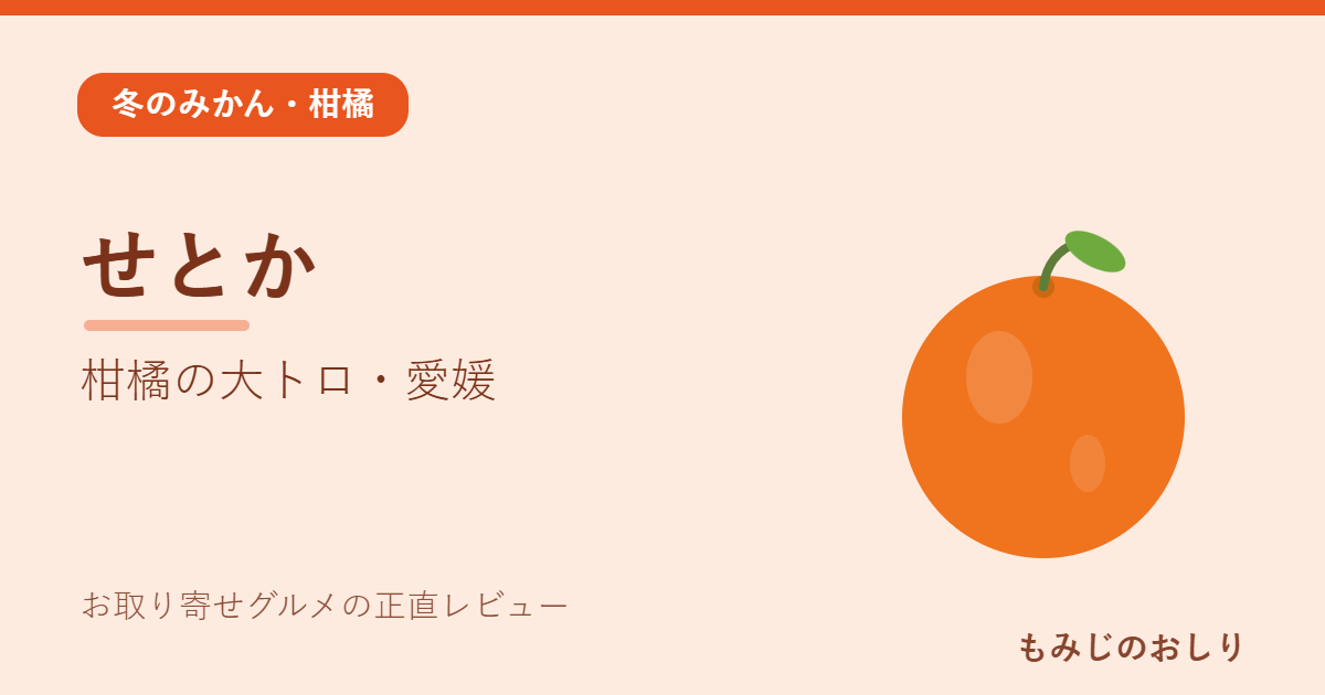 せとか（愛媛）を実食レビュー とろける柑橘の大トロを訳ありで